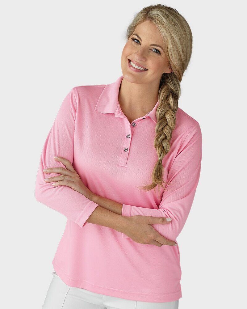 Women's Lady Palm Three-Quarter Sleeve Polo Thumbnail