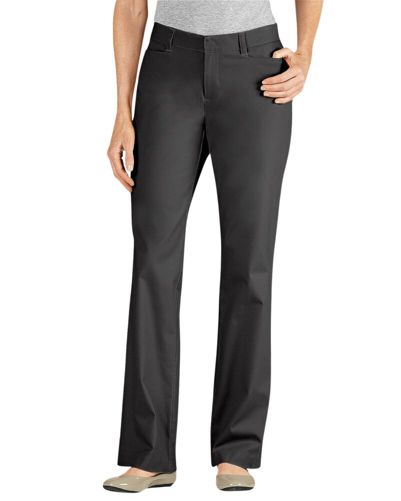 Ladies' Curvy Fit Straight Leg Flat Front Pant Thumbnail