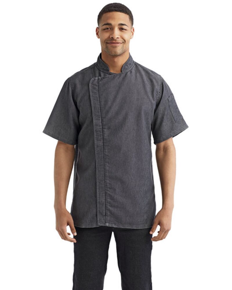Unisex Zip-Close Short Sleeve Chef's Coat Thumbnail