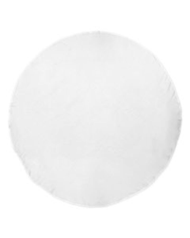 Round White Beach Towel Thumbnail