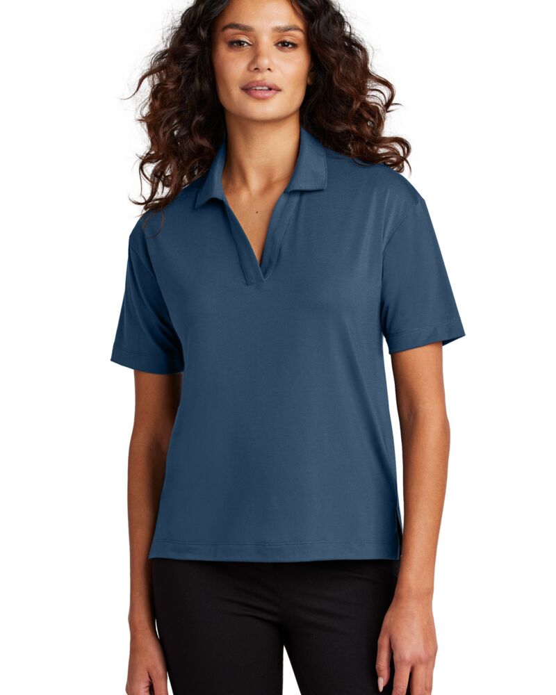 Women's Stretch Jersey Polo Thumbnail