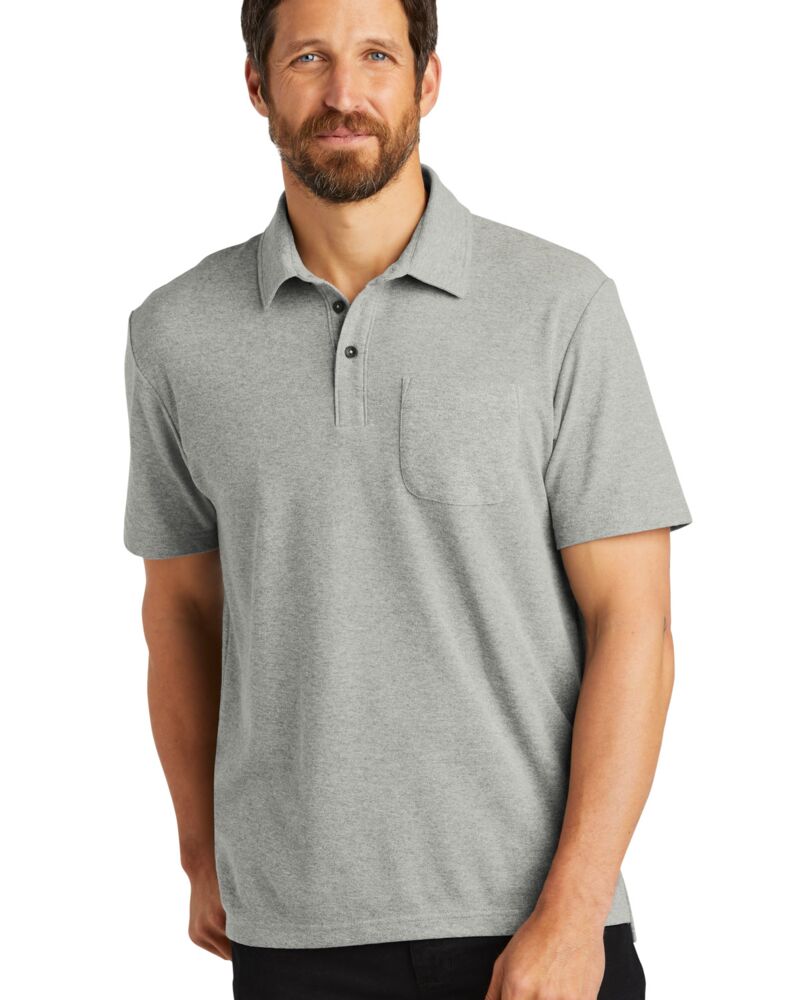 C Free ® Cotton Blend Pique Pocket Polo Thumbnail