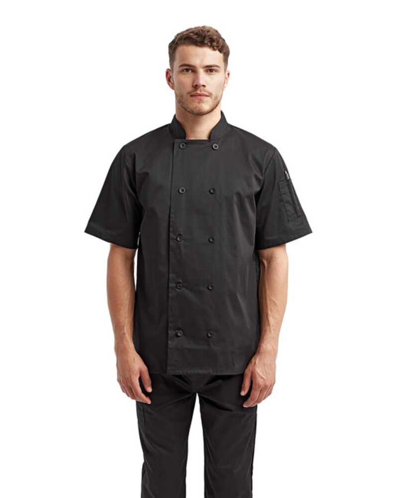 Unisex Short-Sleeve Recycled Chef's Coat Thumbnail