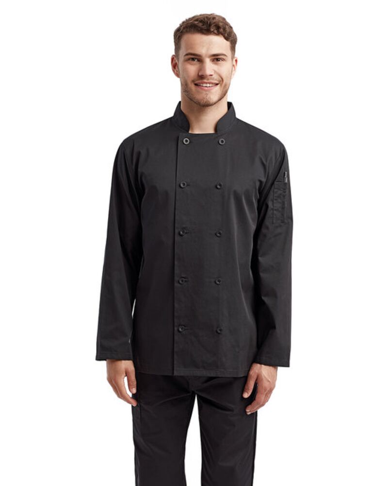 Unisex Long-Sleeve Recycled Chef's Coat Thumbnail
