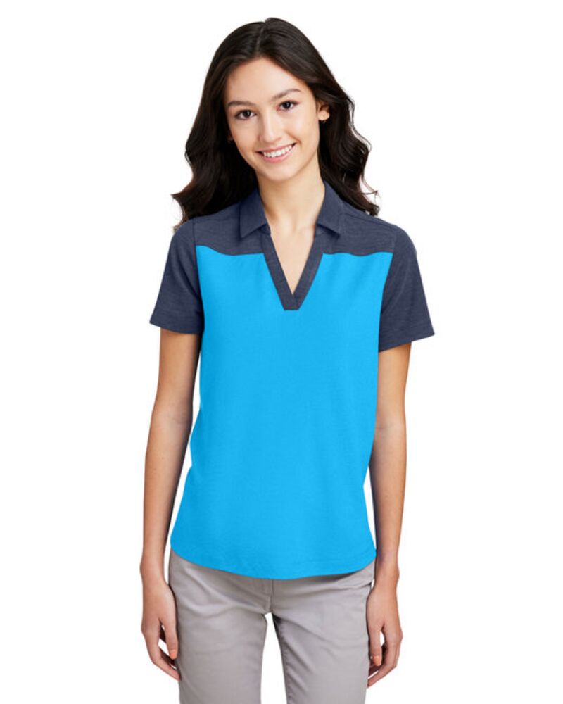 Ladies' Fusion ChromaSoft Colorblock Polo Thumbnail