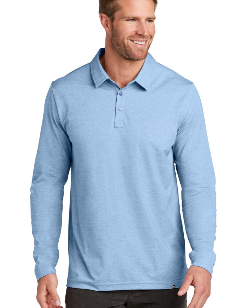 Oceanside Heather Long Sleeve Polo Thumbnail