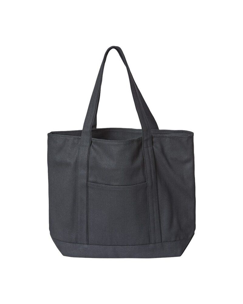 XL Zippered Cotton Canvas Resort Tote Thumbnail