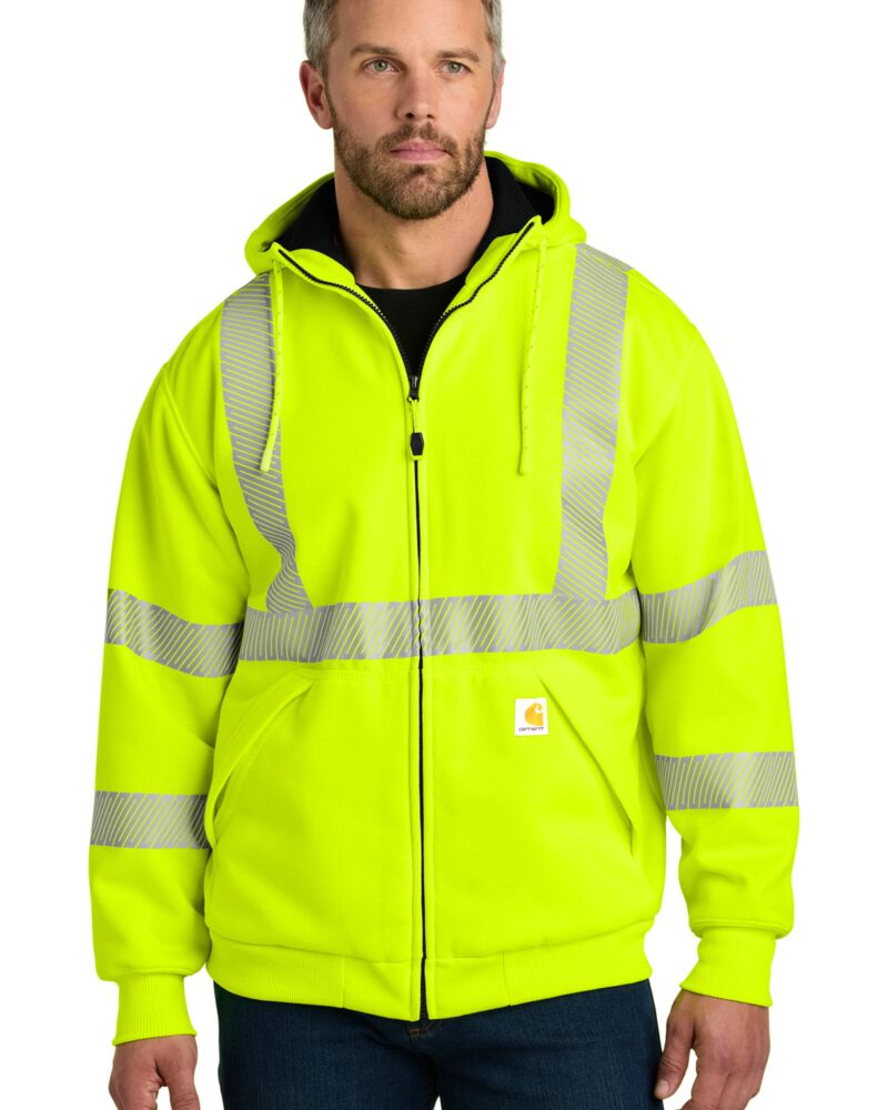 Ansi 107 Class 3 Lined Full Zip Sweatshirt Thumbnail