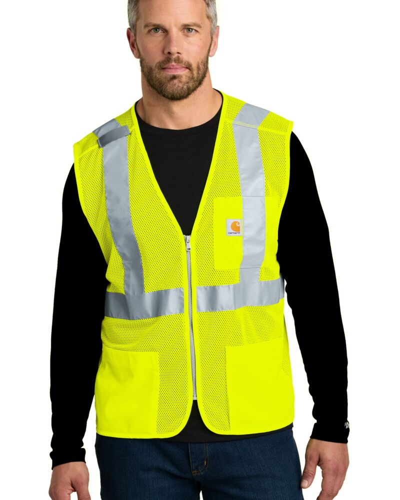 Ansi Class 2 Mesh Zip Front Vest Thumbnail