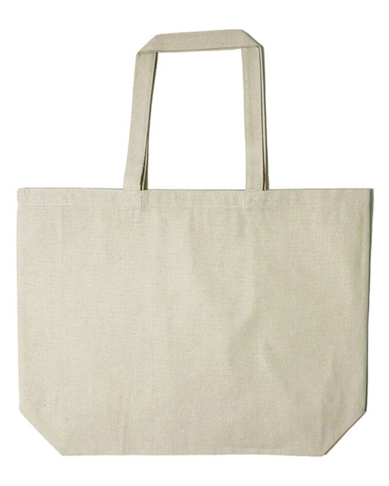 Jumbo Recycled Midweight Gusseted Canvas Tote Thumbnail
