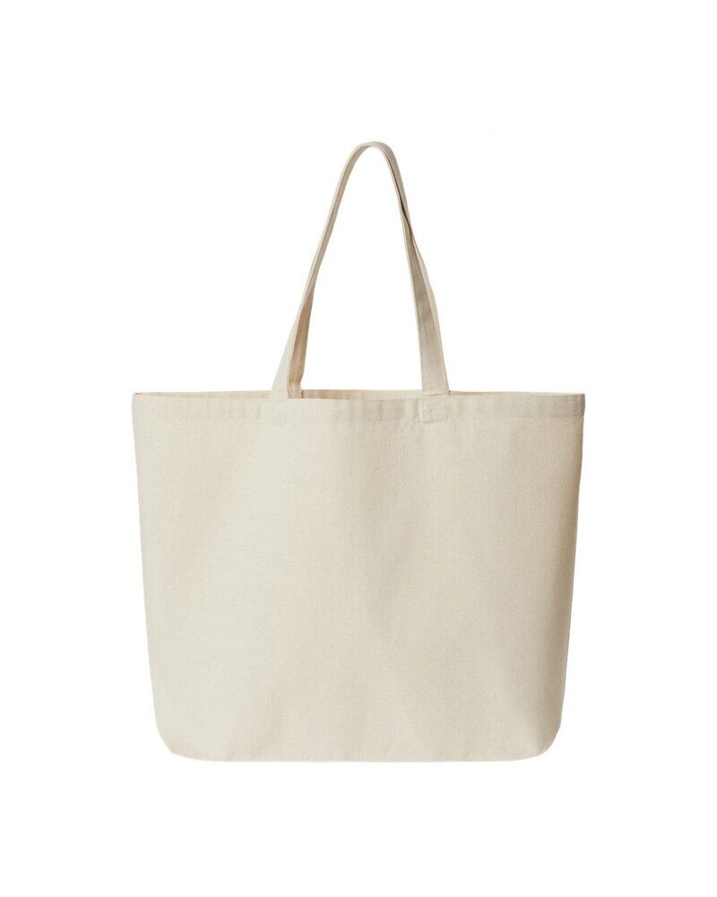 Jumbo Recycled Midweight Gusseted Canvas Tote Thumbnail