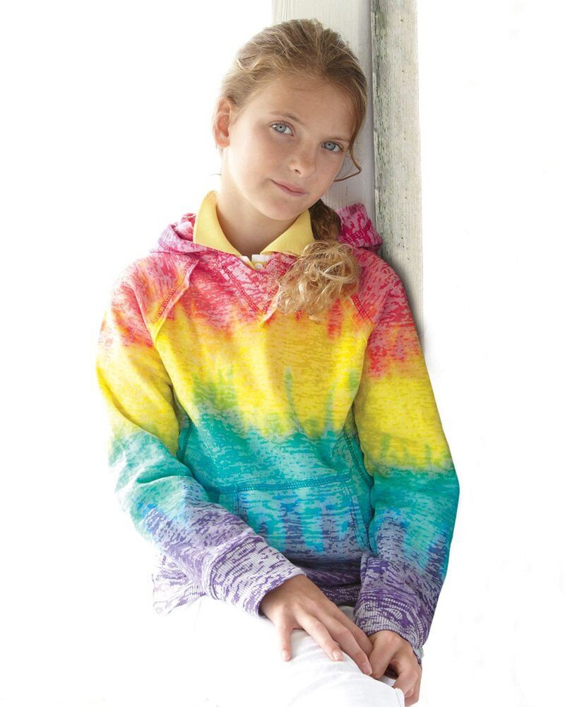 Girls’ Courtney Burnout V-Notch Hooded Sweatshirt Thumbnail