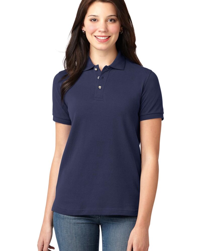 Women's Heavyweight Cotton Pique Polo Thumbnail