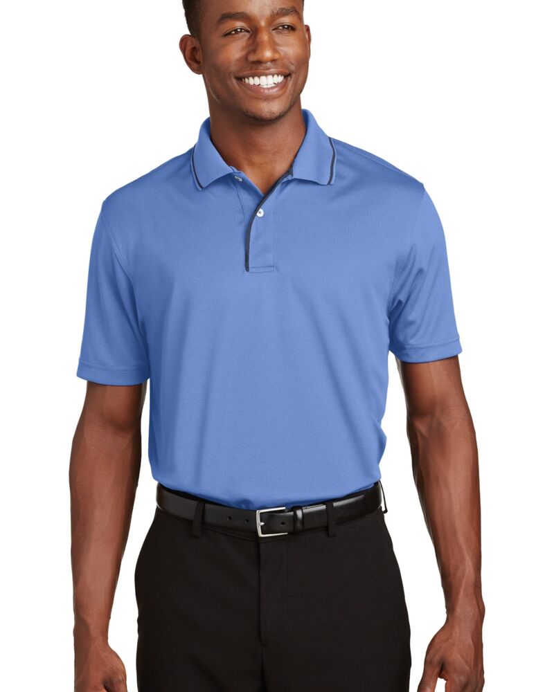 Dri Mesh ® Polo with Tipped Collar and Piping Thumbnail
