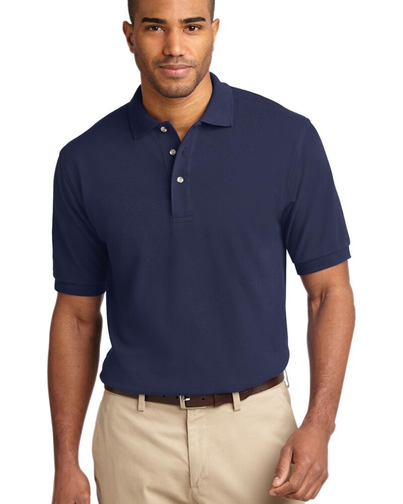 Tall Heavyweight Cotton Pique Polo Thumbnail