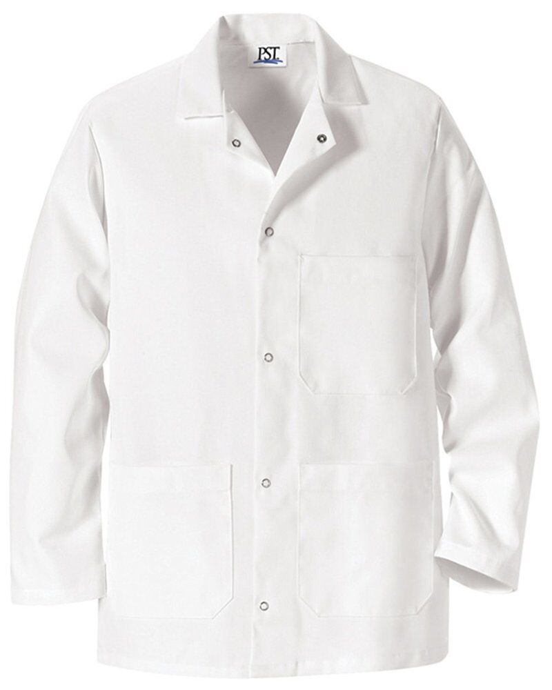 Gripper Front Short Butcher Coat Thumbnail