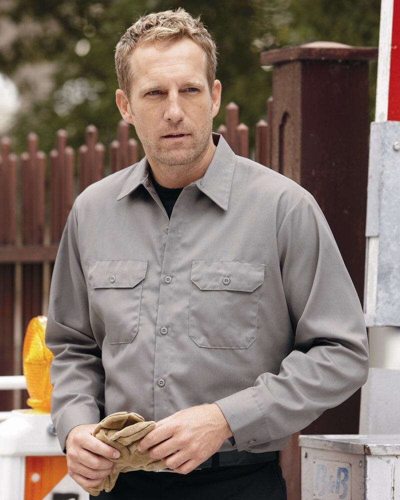 Men's Utility Long Sleeve Work Shirt Thumbnail