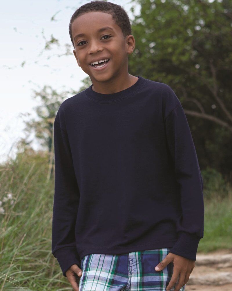 Youth Dri-Power® Long Sleeve 50/50 T-Shirt Thumbnail