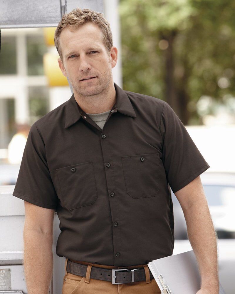 Men's Industrial Short Sleeve Work Shirt Thumbnail