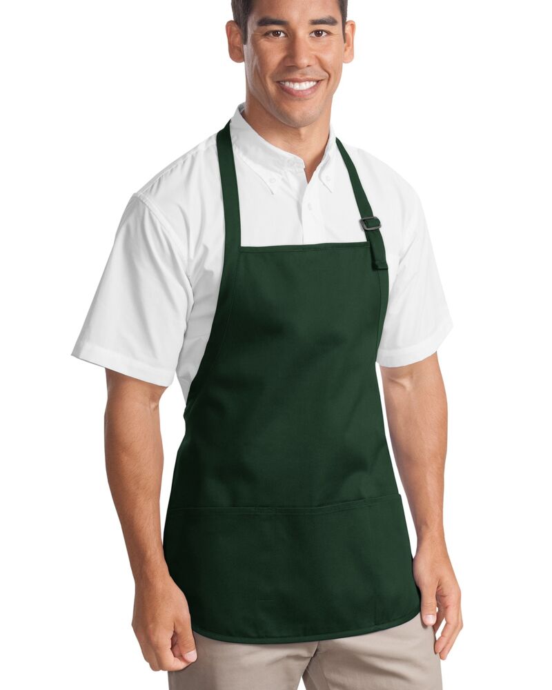 Medium Length Apron with Pouch Pockets Thumbnail