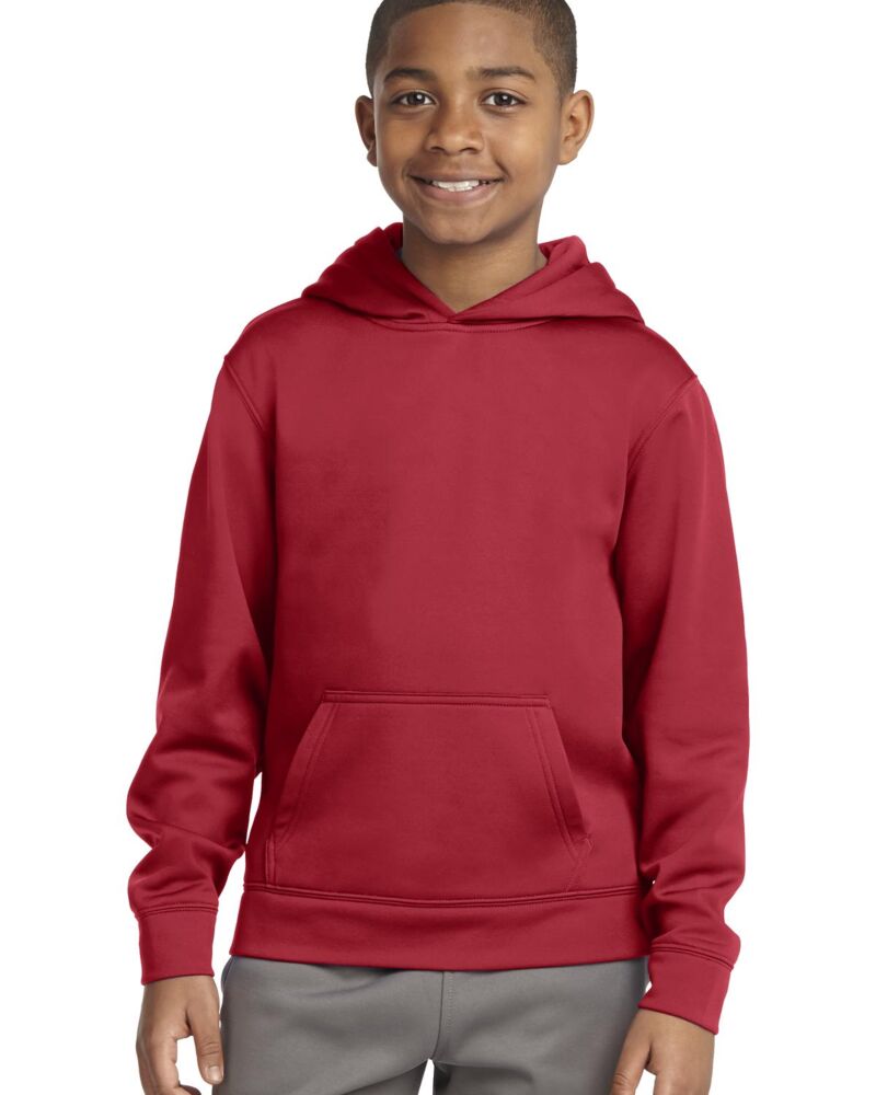 Youth Sport Wick ® Fleece Hooded Pullover Thumbnail