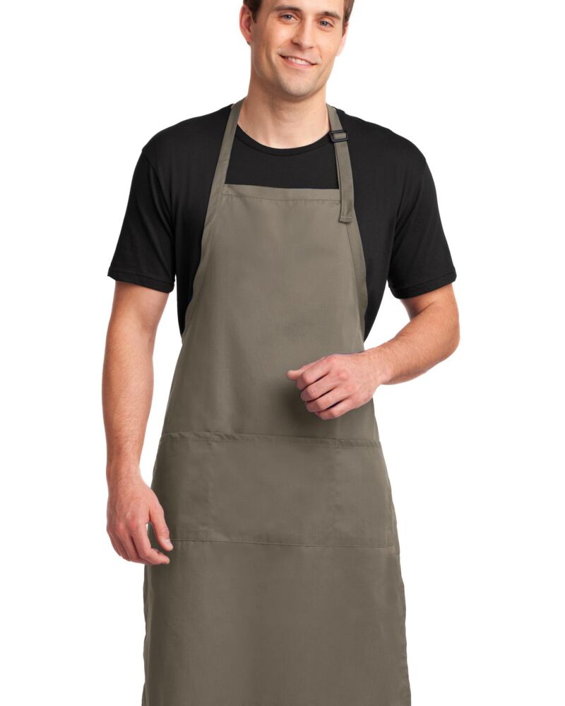 Easy Care Extra Long Bib Apron with Stain Release Thumbnail
