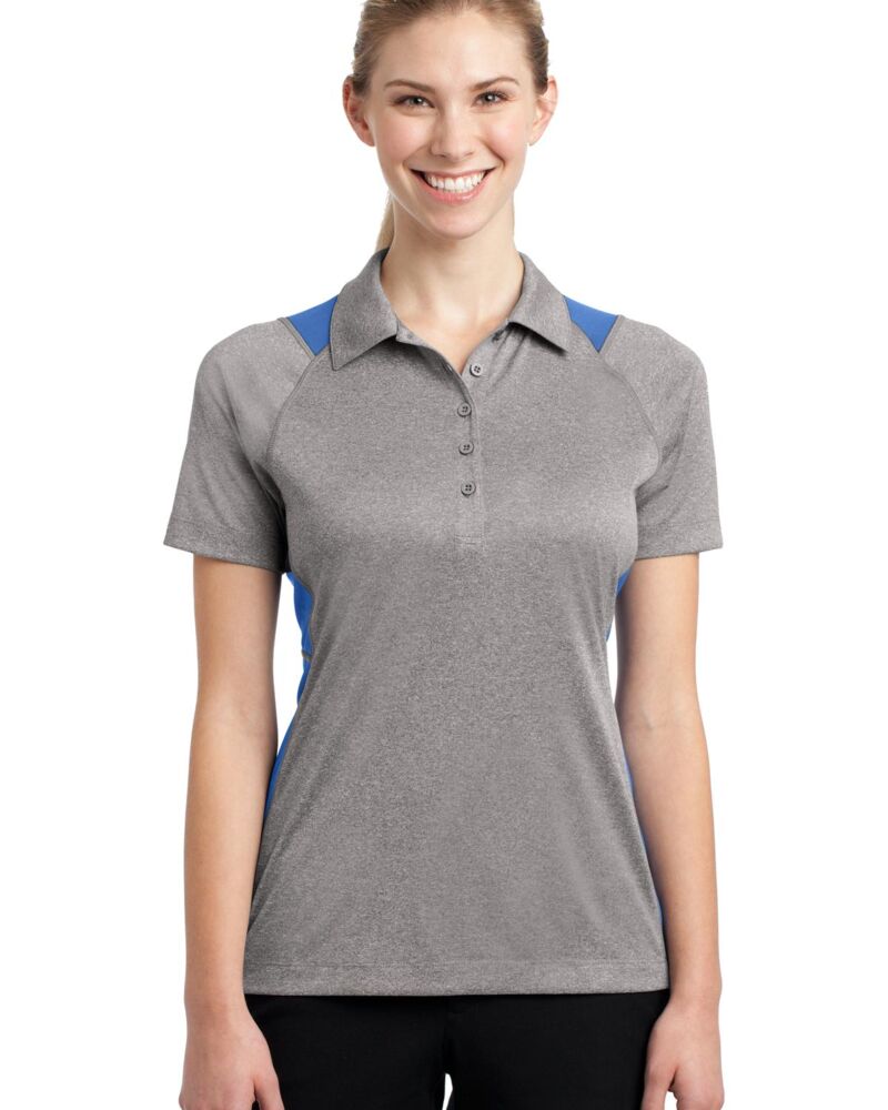 Women's Heather Colorblock Contender Polo Thumbnail