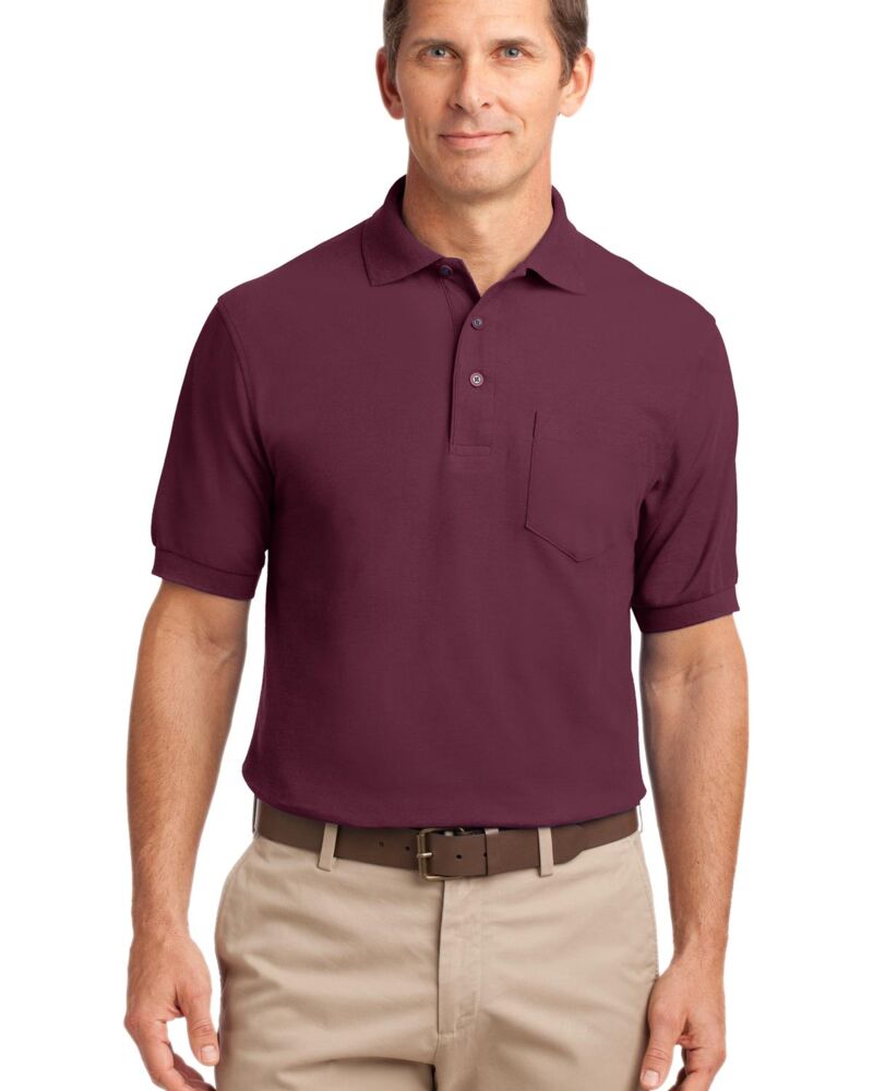 Tall Silk Touch Polo with Pocket Thumbnail