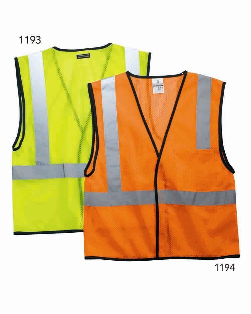 Unisex Economy Single Pocket Hook-and-Loop Mesh Vest Thumbnail