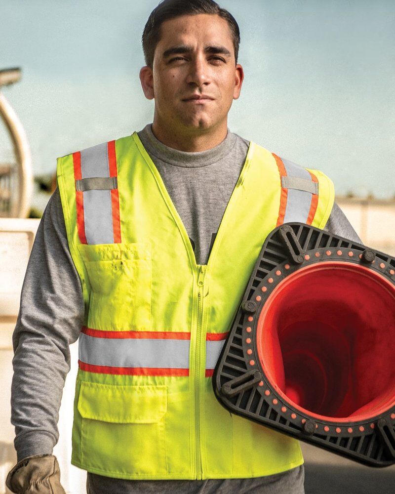 Unisex Ultra-Cool™ Solid Front Vest with Mesh Back Thumbnail