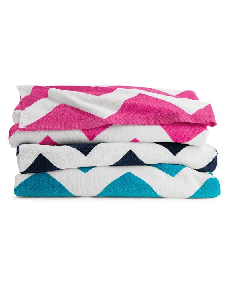 Chevron Velour Beach Towel Thumbnail
