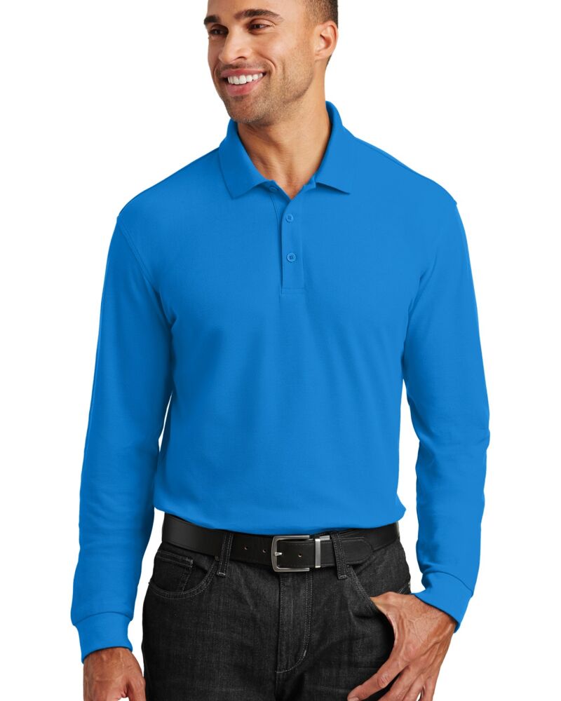 Long Sleeve Core Classic Pique Polo Thumbnail