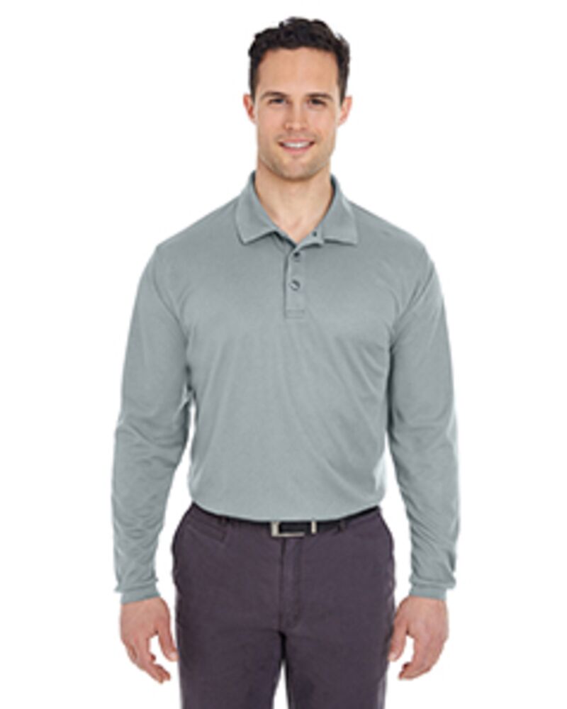 Adult Cool & Dry Long-Sleeve Mesh Piqué Polo Thumbnail