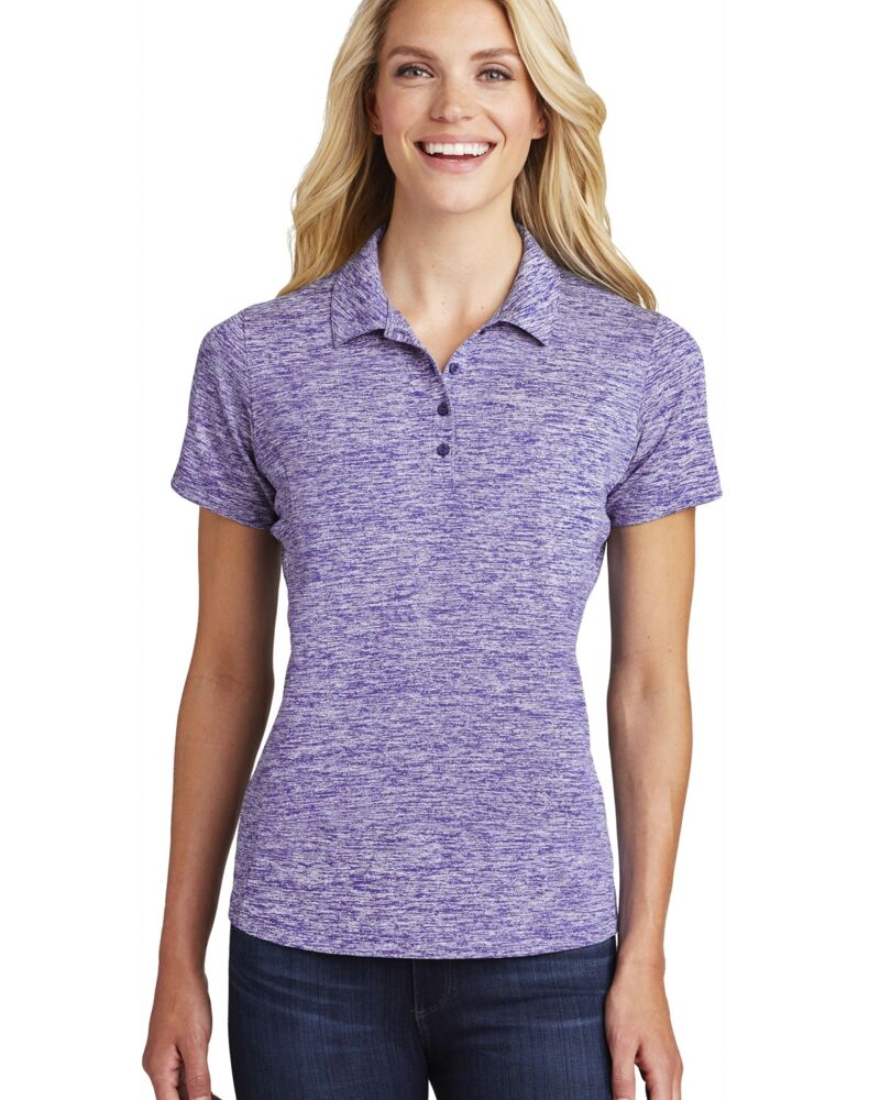 Women's PosiCharge ® Electric Heather Polo Thumbnail