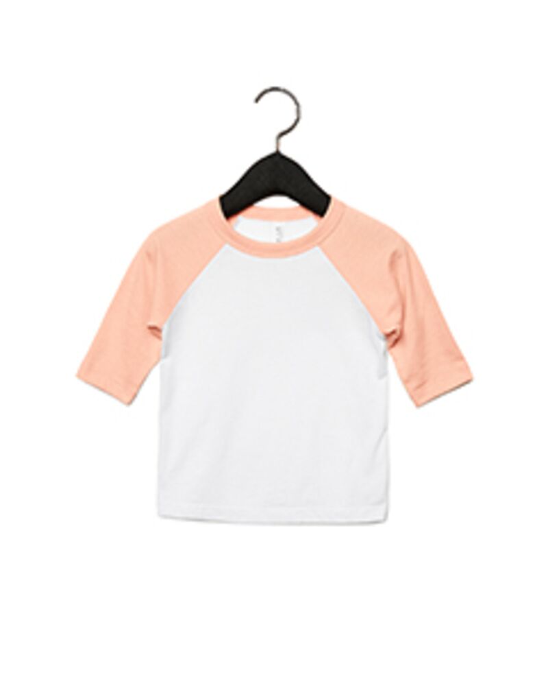 Toddler Three-Quarter Sleeve Baseball T-Shirt Thumbnail