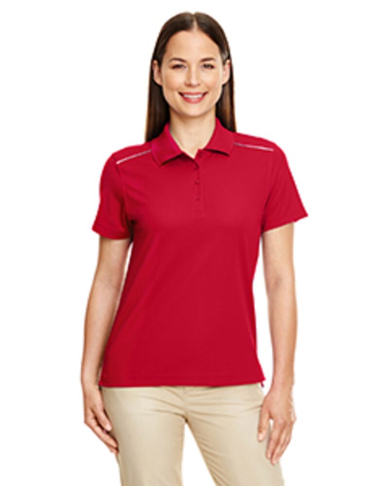 Ladies' Radiant Performance Piqué Polo with Reflective Piping Thumbnail