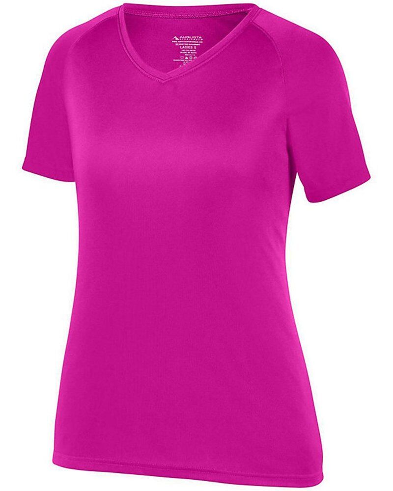 Girls' Attain Wicking V-Neck T-Shirt Thumbnail