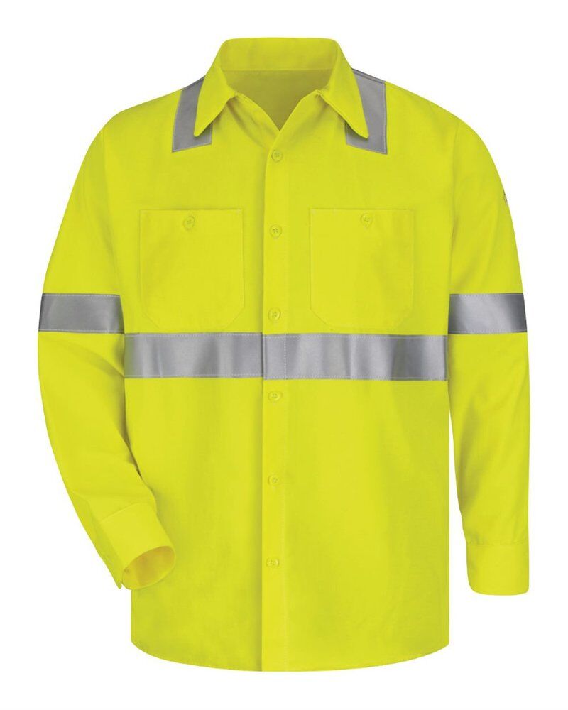 Men's High Visibility Long Sleeve Work Shirt Thumbnail