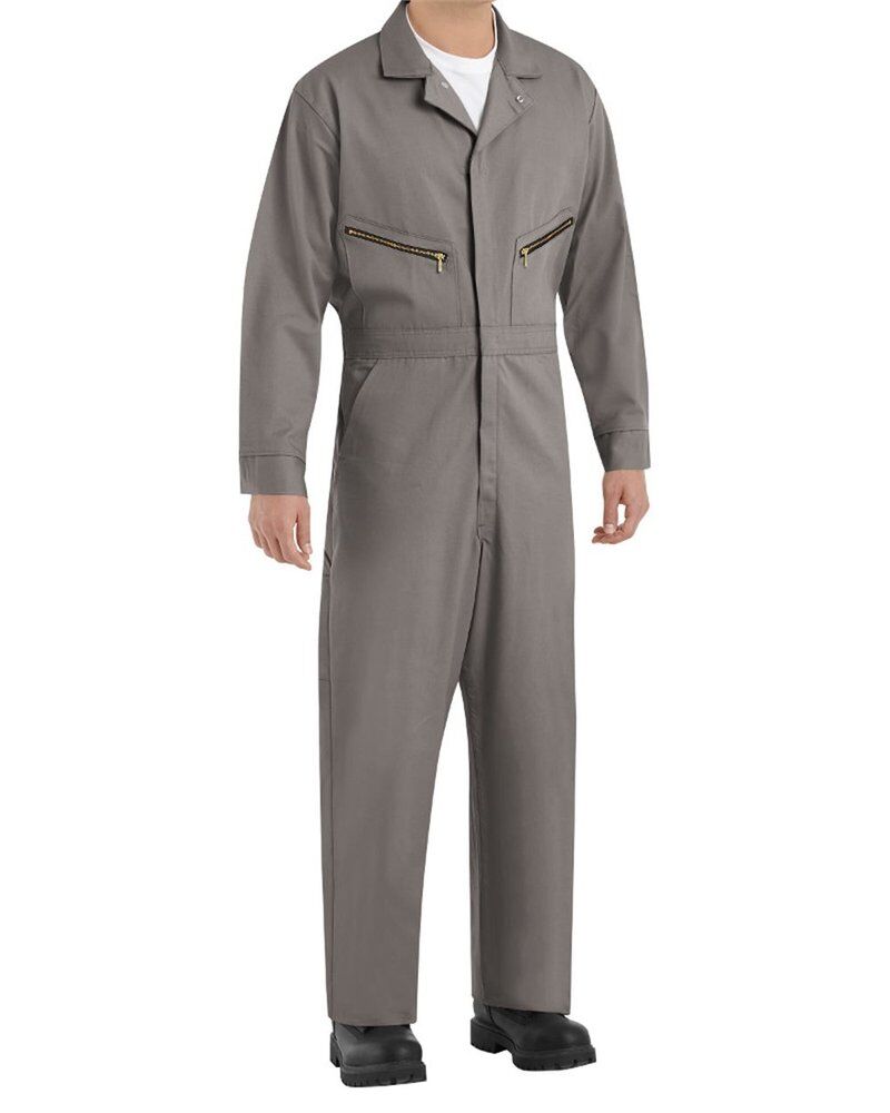 Men's Extended Sizes Zip-Front Cotton Coverall Thumbnail