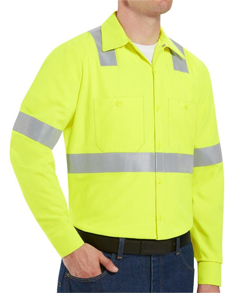 Men's Tall High Visibility Work Shirt Thumbnail