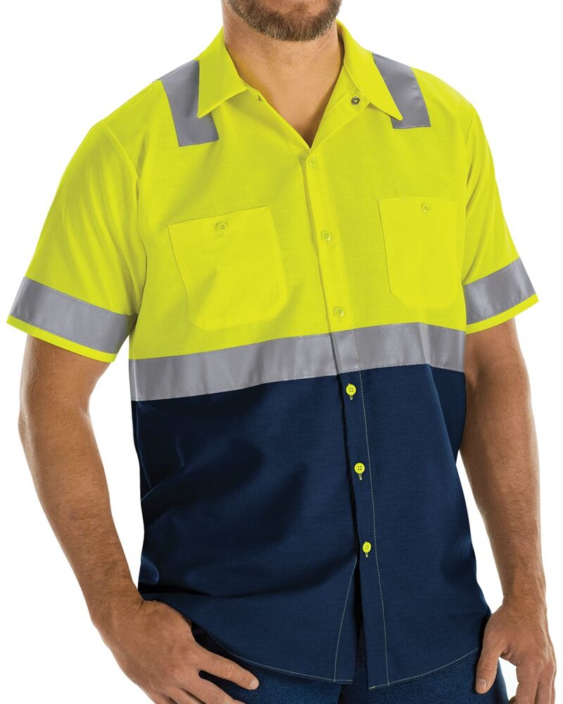 Men's Tall Enhanced & Hi-Visibility Work Shirt Thumbnail