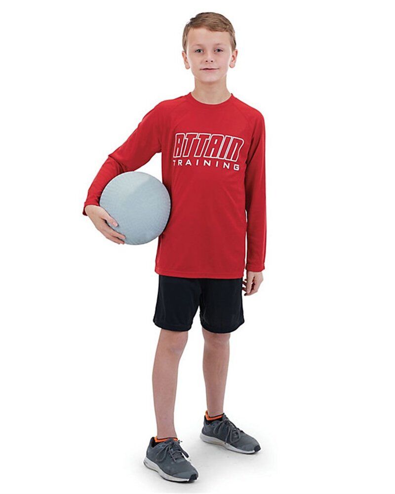 Youth Attain Wicking Long Sleeve Shirt Thumbnail