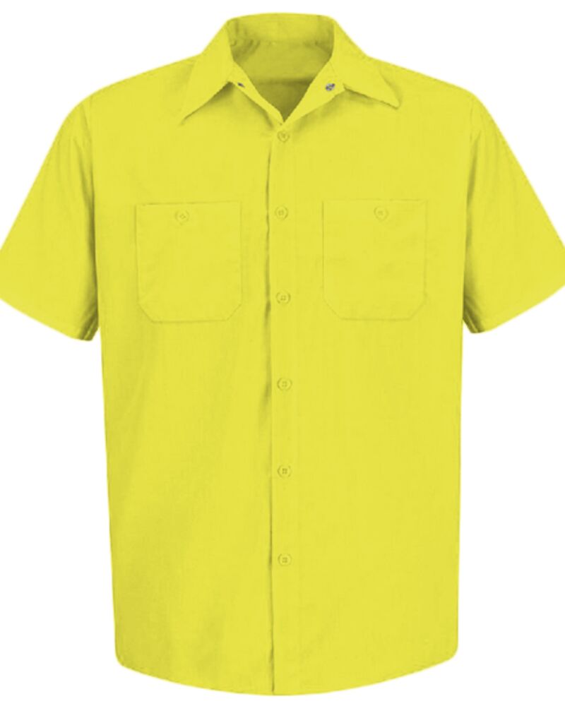 Men's Tall Enhanced Visibility Short Sleeve Work Shirt Thumbnail