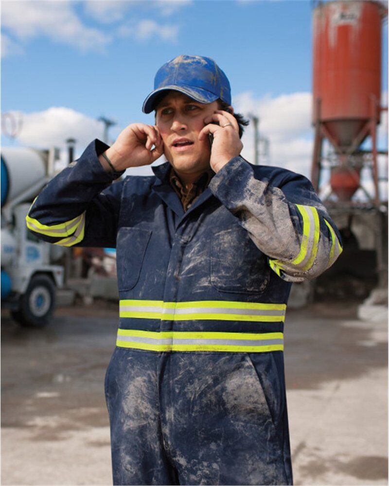 Men's Enhanced Visibility Action Back Coverall Thumbnail
