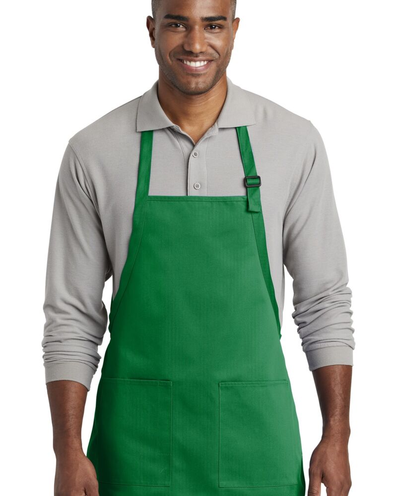 Medium Length Two Pocket Bib Apron Thumbnail