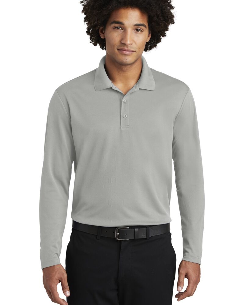 PosiCharge ® RacerMesh ® Long Sleeve Polo Thumbnail