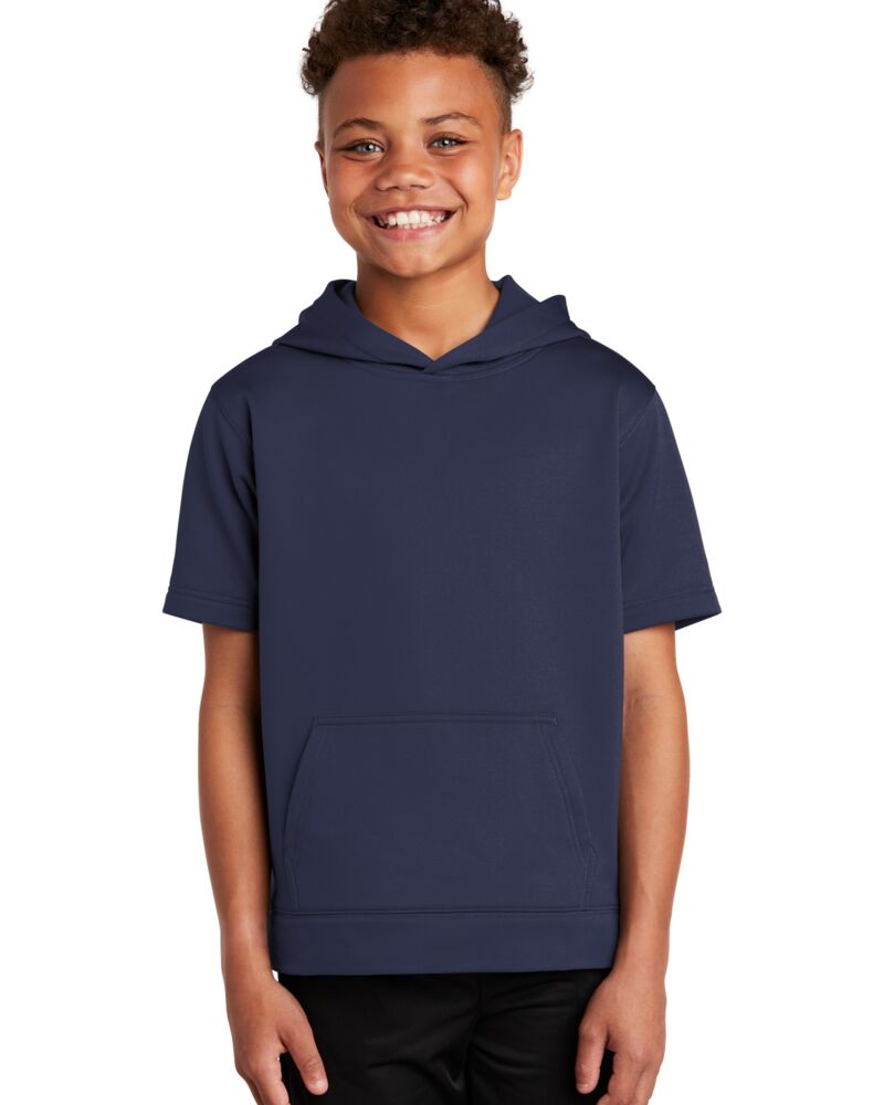 Youth Sport Wick ® Fleece Short Sleeve Hooded Pullover Thumbnail