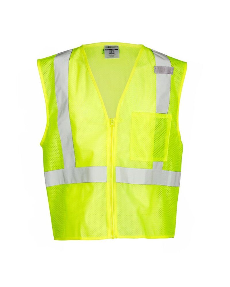Unisex Single Pocket Zipper Mesh Vest Thumbnail