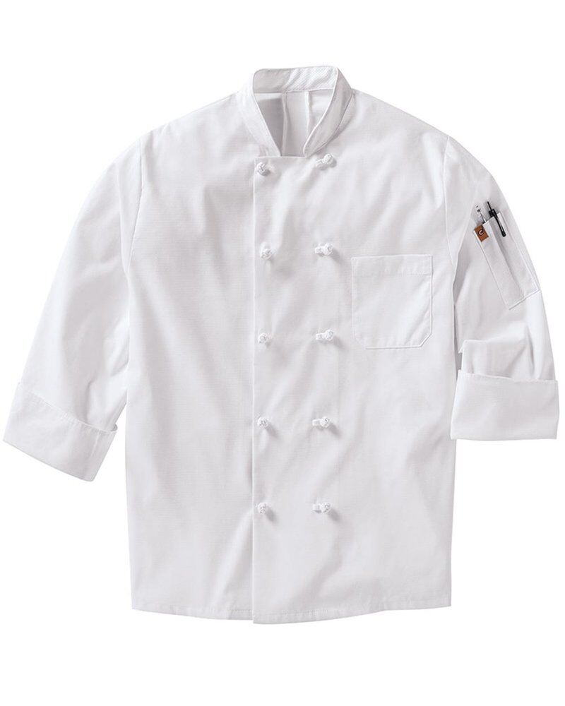 Mimix™ Ten Knot Button Chef Coat with OilBlok Thumbnail