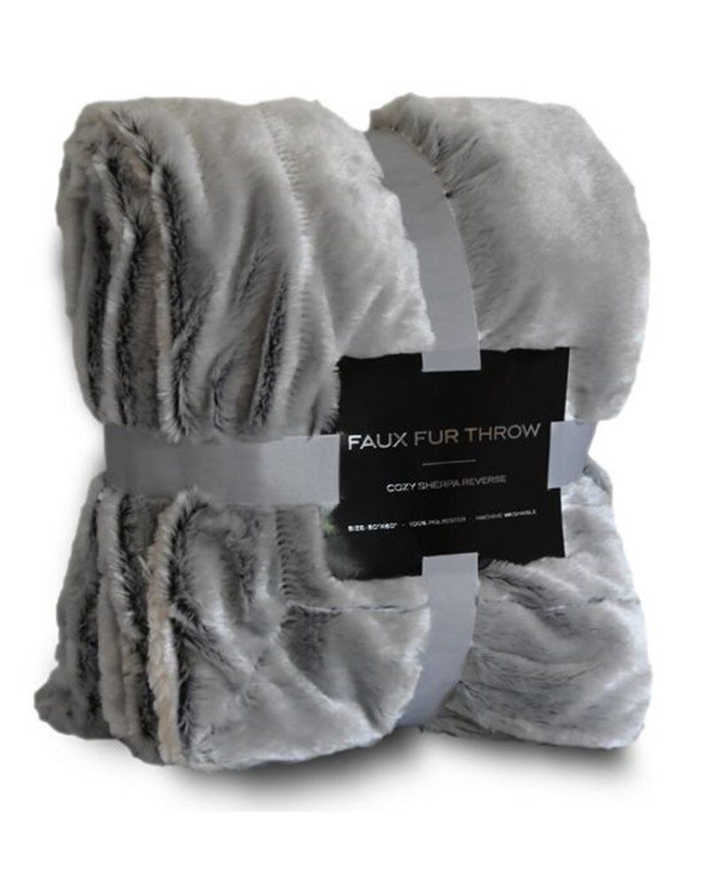Faux Fur Throw Blanket Thumbnail